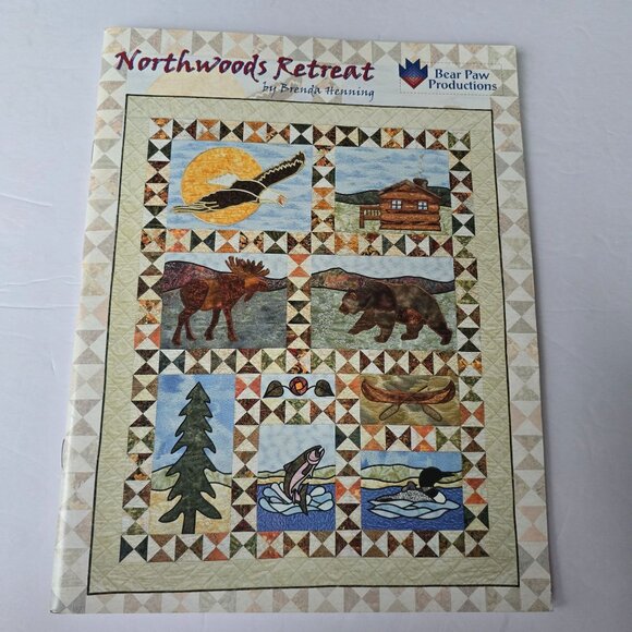 Northwoods Retreat Quilt Pattern Book By Brenda Henning Bear Paw Productions 200 - Picture 6 of 14